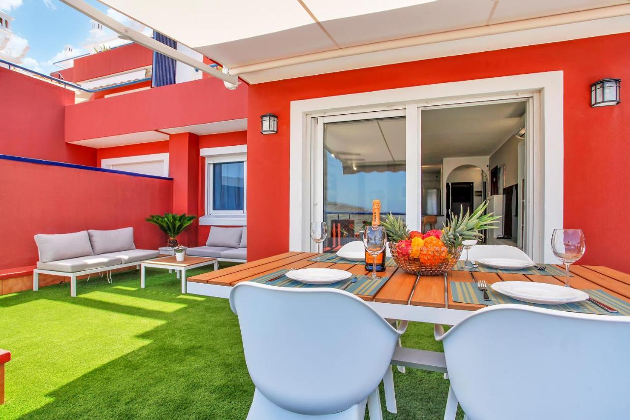 Wonderful View, Huge Terrace Solarium, Private Parking Appartement Costa Adeje  Buitenkant foto